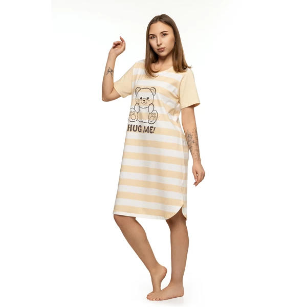 MORAJ KOSZULA NOCNA DAMSKA ZE WZOREM MISIA PDK2600-009 S/S 2025