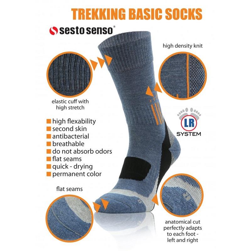 SESTO-SENSO SKARPETY TREKING BASIC - TB