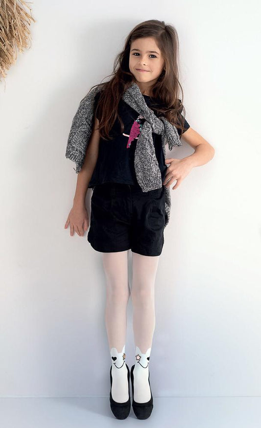 KNITTEX RAJSTOPY DZIEWCZĘCE Z NADRUKIEM MINY DR2415
