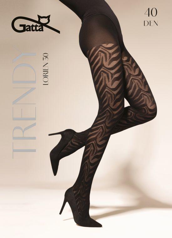 GATTA LORIEN 30, 31 - RAJSTOPY DAMSKIE WZORZYSTE 40 DEN - 000.198 - TRENDY AW26/27