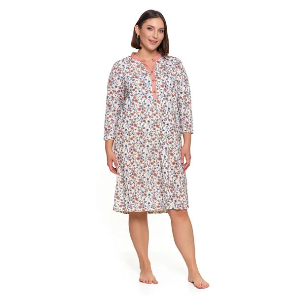 MORAJ KOSZULA NOCNA DAMSKA ROZPINANA PLUS SIZE PDK3100-017S/S 2025