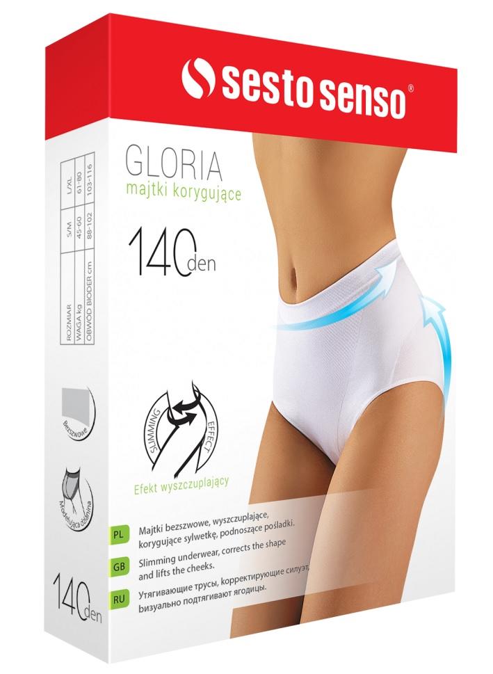 SESTO-SENSO MAJTKI KORYGUJĄCE BRZUCH I POŚLADKI BEZSZWOWE GLORIA P173 140 DEN