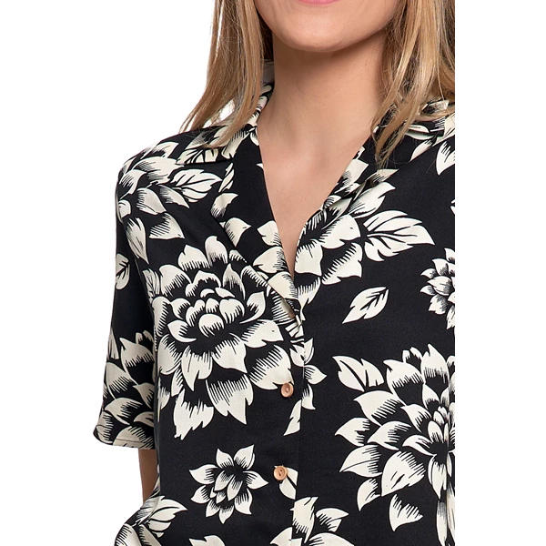 MORAJ PIŻAMA DAMSKA Z KRÓTKIM RĘKAWEM WISKOZOWA W KWIATY PDD5500-006 AW/25