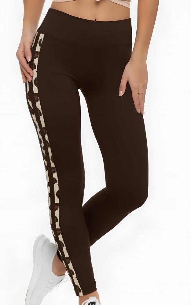 NOVITI LEGGINSY WZOROWANE LE007