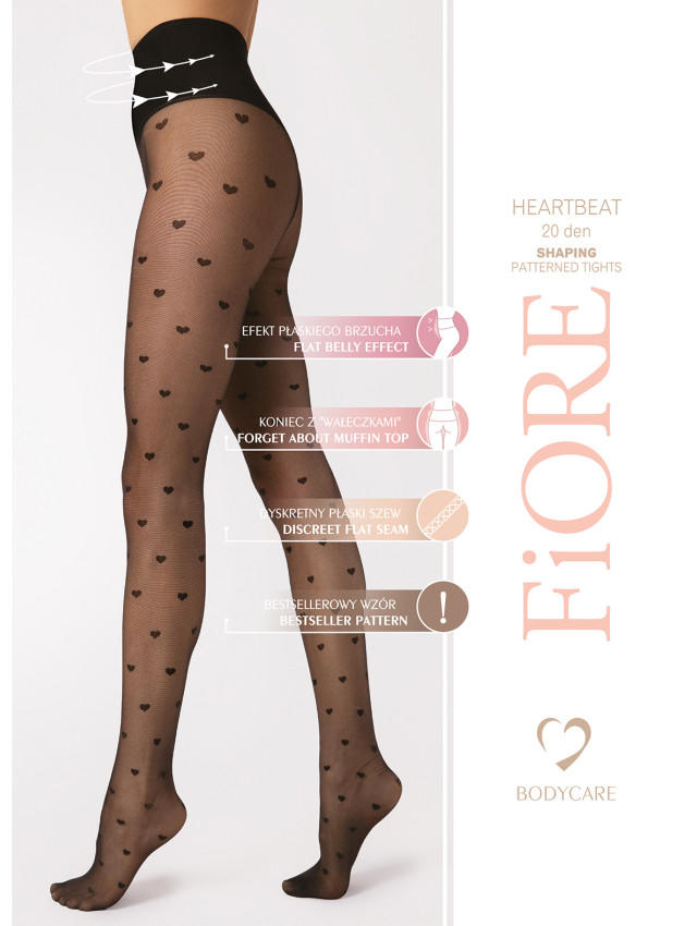 F5007 - RAJSTOPY HEARTBEAT 20 DEN - SS 24 TANGO BRAWO FIORE