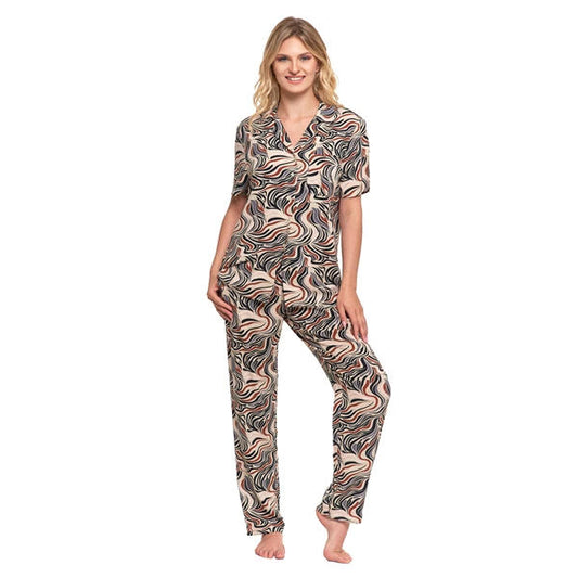 MORAJ PIŻAMA DAMSKA WISKOZA PLUS SIZE PDD5800-004 - AW2024/25