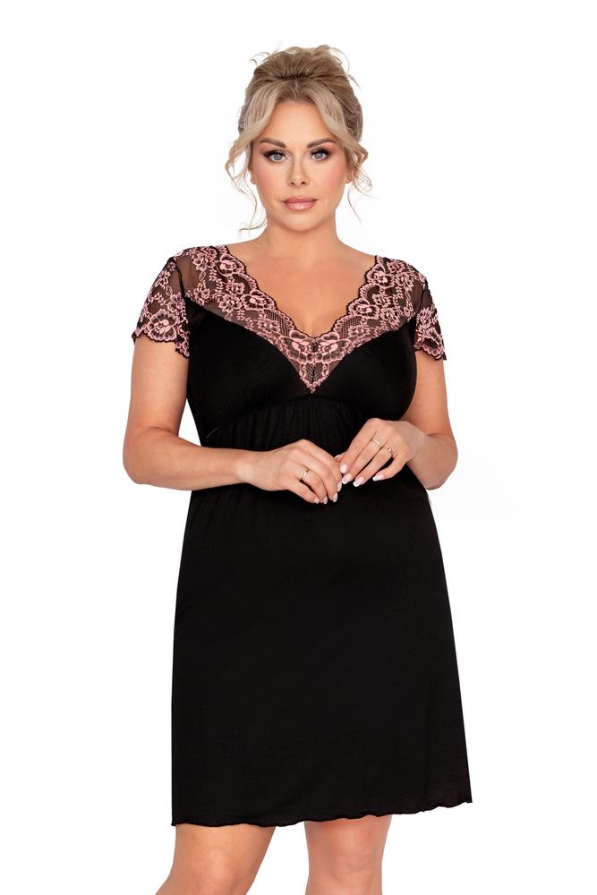 DONNA KOSZULKA NOCNA ADELE PLUS SIZE KRÓTKI RĘKAW
