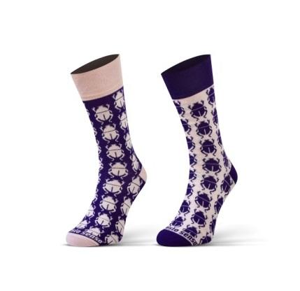 SESTO-SENSO FINEST COTTON DŁUGIE SKARPETKI - DUO (1 PARA - DWIE RÓŻNE SKARPETKI)