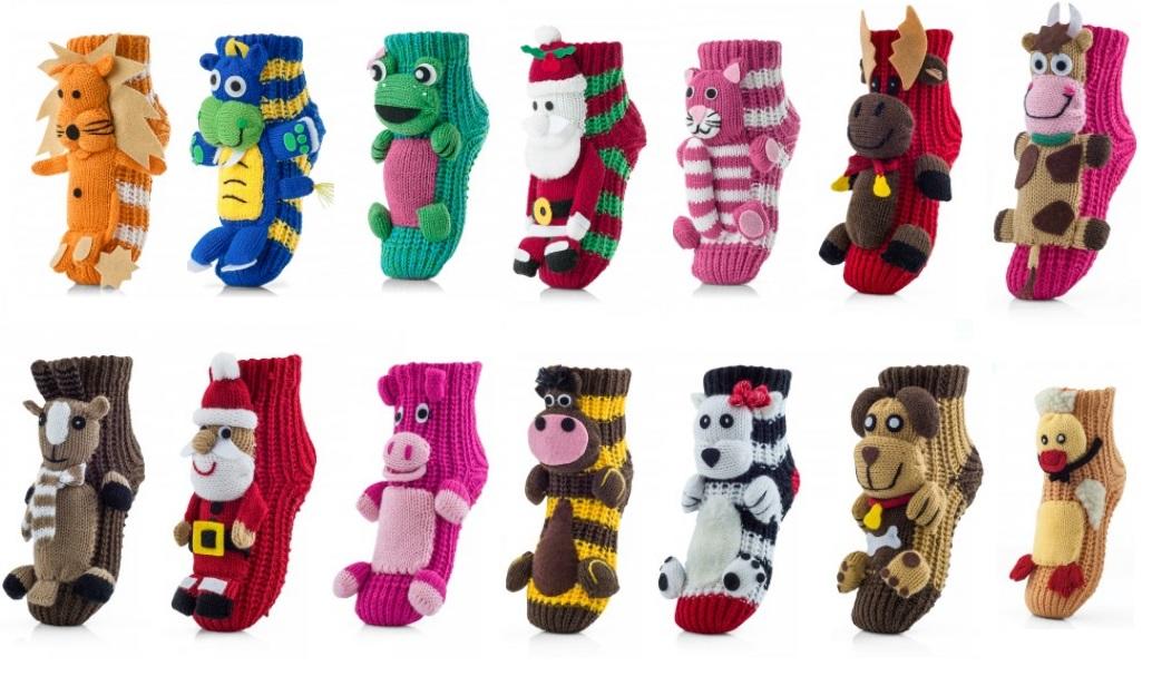 MONA SKARPETY KIDS HOMELINE ANIMALS KHA - SKARPETKI DZIECIĘCE Z ABS