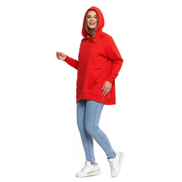 MORAJ BLUZA DAMSKA DRESOWA OVERSIZE Z KAPTUREM OBD4900-001
