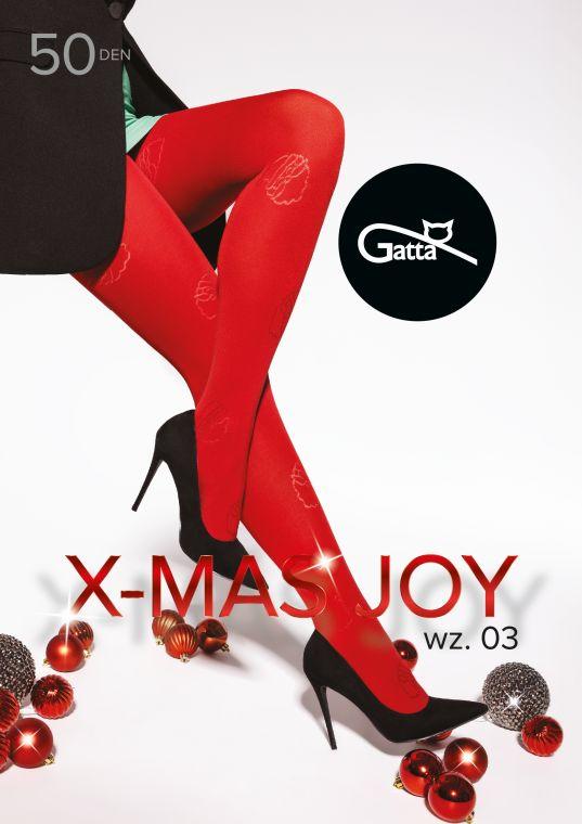 GATTA X-MAS JOY - RAJSTOPY WZORZYSTE 50 DE - 000.71Y