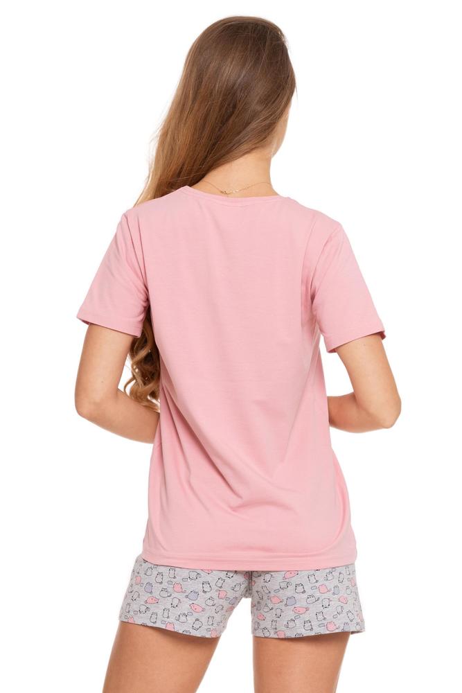 MORAJ PIŻAMA DAMSKA W KOTKI PLUS SIZE PDD4200-023 - SS/2024