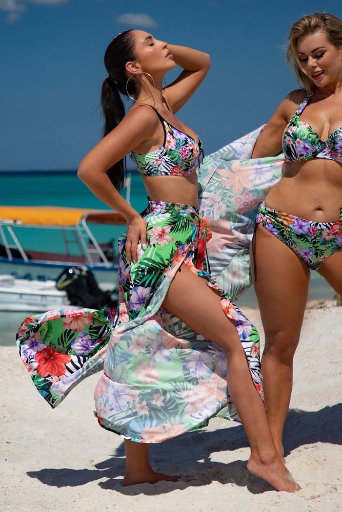 PRIMO PLAŻOWE SPODNIE Z SZYFONU Z ROZPORKAMI KOLEKCJA MIX & MATCH 289