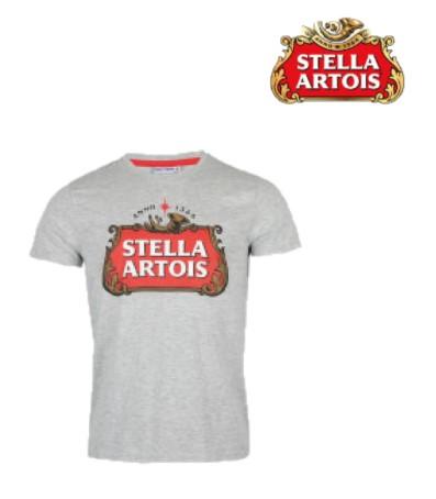 RAJ-POL T- SHIRT MĘSKI STELLA ARTOIS SZARY 117205, 117212, 117229, 117236, 117243