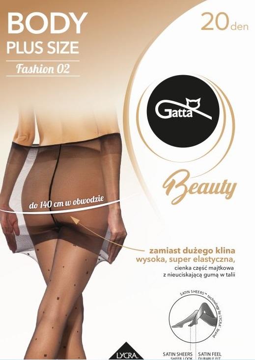 GATTA RAJSTOPY WZORZYSTE BODY PLUS SIZE FASHION 20 DEN 0GB.04Z S/S 2025