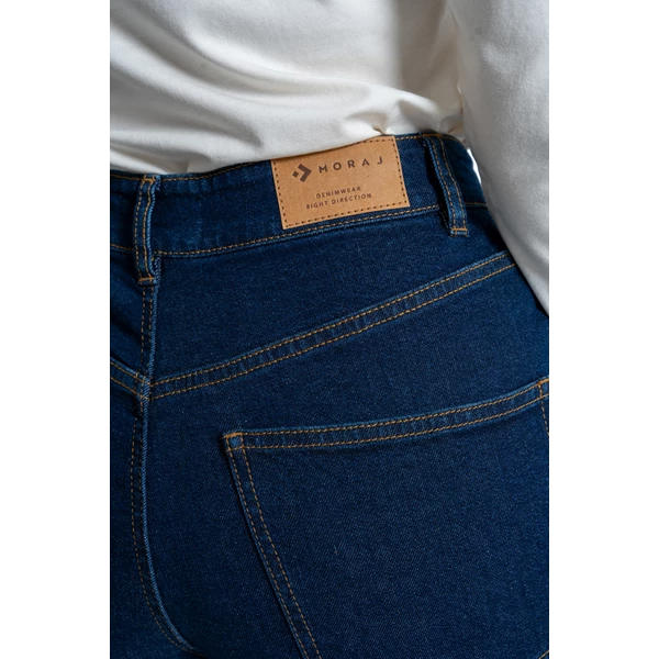 MORAJ SPODNIE DAMSKIE JEANSOWE Z SZEROKĄ NOGAWKĄ OSD5200-003