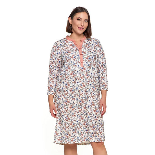 MORAJ KOSZULA NOCNA DAMSKA ROZPINANA PLUS SIZE PDK3100-017S/S 2025
