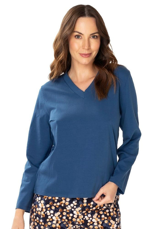 MEWA JEANSOWA BLUZKA PIŻAMOWA LUCY