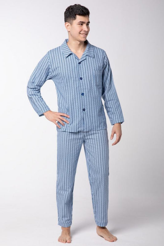 KUBA PIŻAMA MĘSKA FLANELA, ROZPINANA R.L-XXL