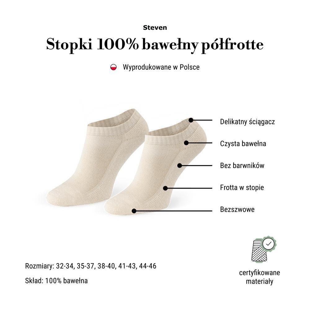 STEVEN STOPKI DAMSKIE PÓŁFROTTE 198 NATURALNE