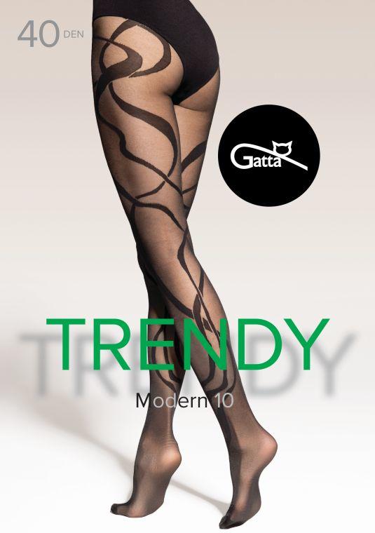 GATTA MODERN 09, 10 - RAJSTOPY DAMSKIE WZORZYSTE 40 DEN 000.53V - TRENDY AW25/26