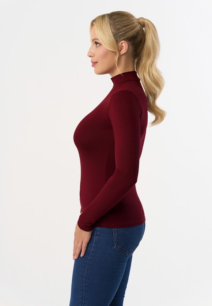 BABELL PÓŁGOLF RESTA, DŁUGI RĘKAW - KOLOR DENIM, STALOWY, MARSALA, BORDO