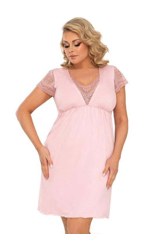 DONNA CELINE PLUS SIZE - KOSZULKA NOCNA KRÓTKI RĘKAW
