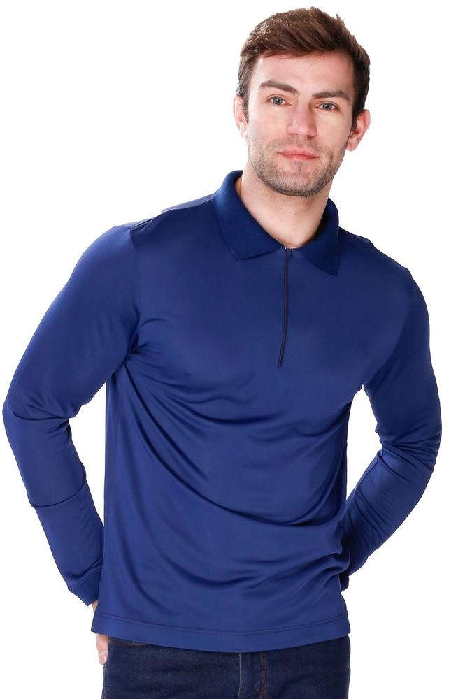 MEWA KOSZULKA MĘSKA POLO ZIP LONG 6423 JAMES BRADLEY