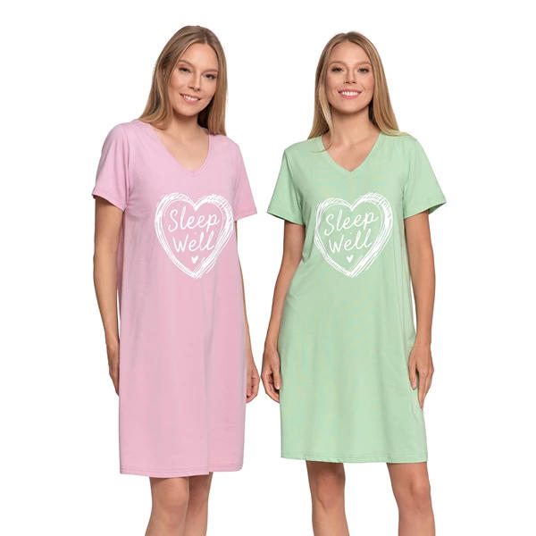 MORAJ KOSZULA NOCNA DAMSKA KLASYCZNA Z NADRUKIEM PDK3100-022 AW25/26