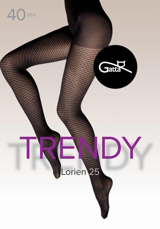 GATTA LORIEN 23, 24, 25 - RAJSTOPY DAMSKIE WZORZYSTE 40 DEN - 000.198 - TRENDY 24/25
