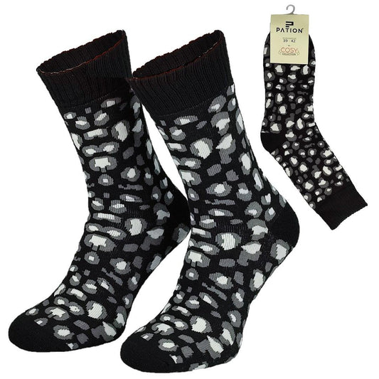 PATION SKARPETA COSY CZARNA WZOROWANA CĘTKI 736003, 736010