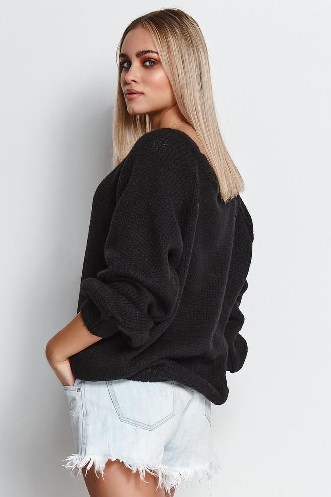 MAKADAMIA SWETER DAMSKI WKŁADANY PRZEZ GŁOWĘ ZE ŚCIĄGACZEM BABY PINK S114