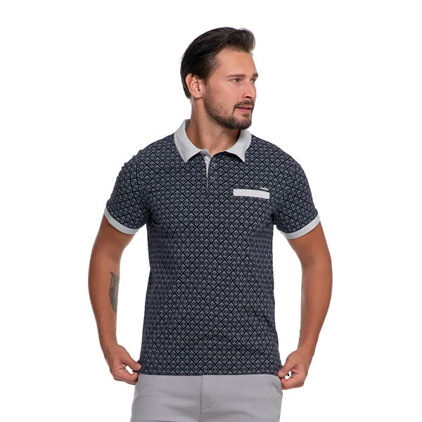 MORAJ KOSZULKA POLO MĘSKA WZORZYSTA OTP2800-001
