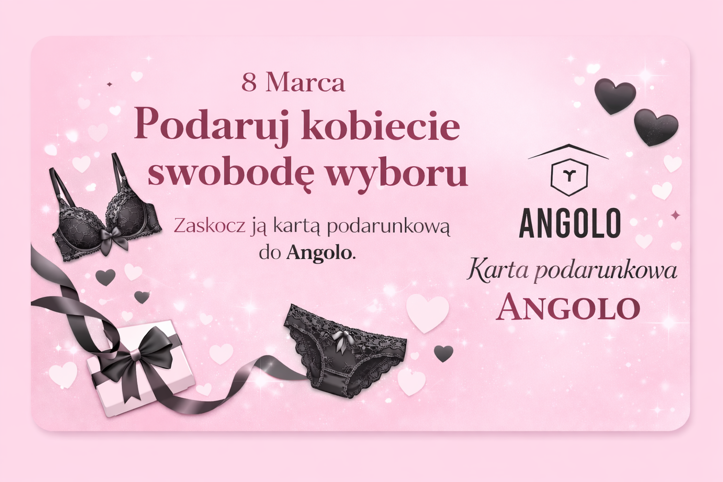 Karta prezentowa na Dzień Kobiet