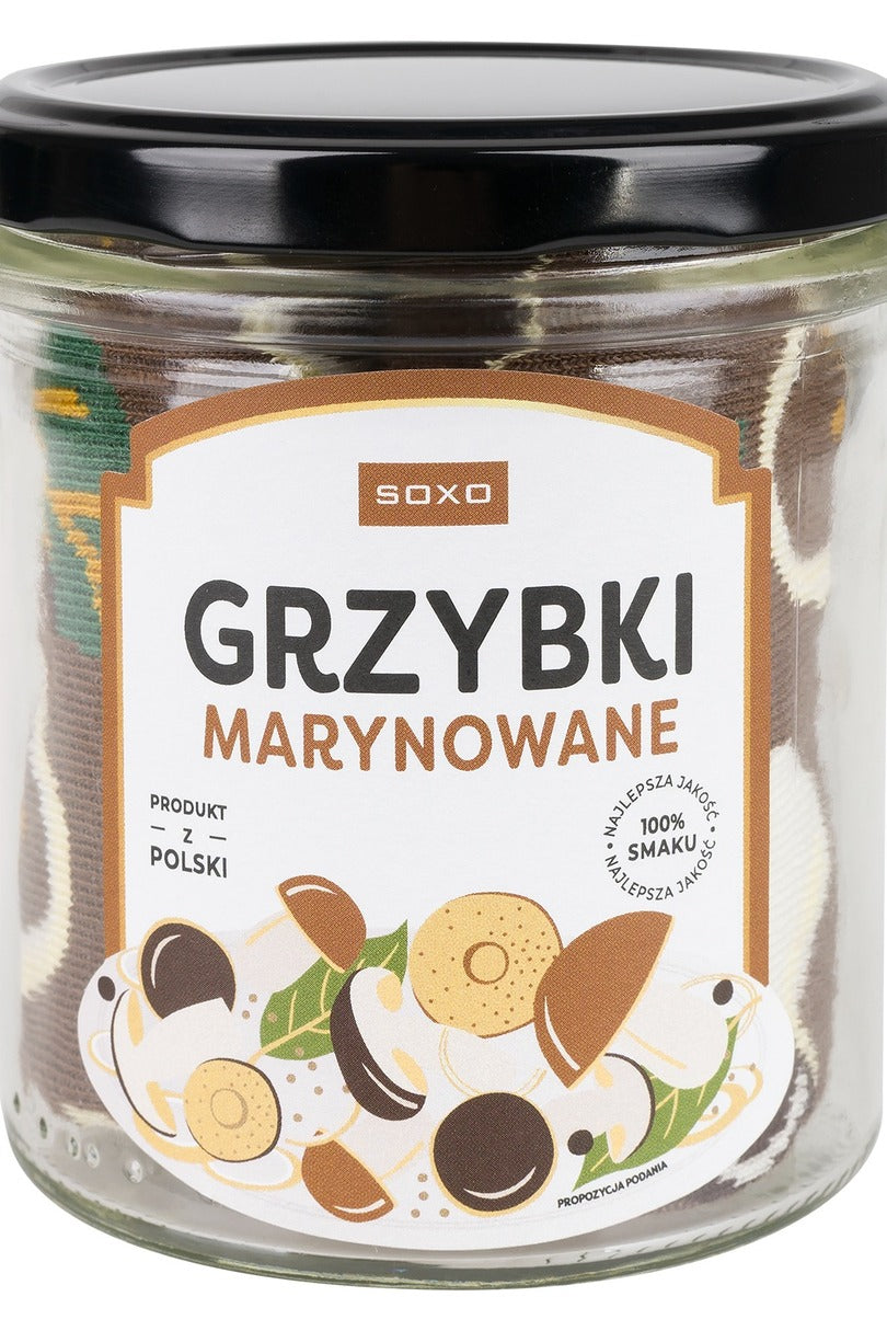 SKARPETY SOXO W SŁOIKU - GRZYBKI MARYNOWANE