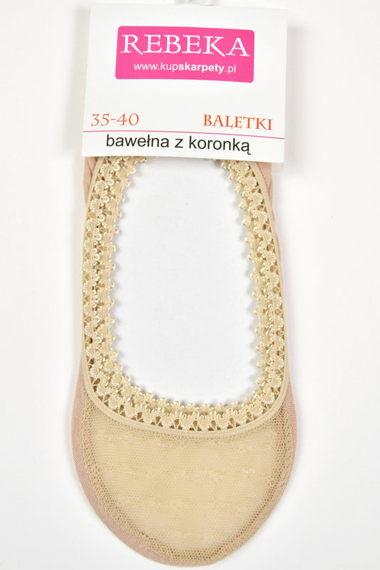 BALERINKI BAWEŁNA/KORONKA 0036