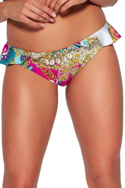 BRAZYLIANY KĄPIELOWE SF 161/11/B TURQUOISE PAISLEY