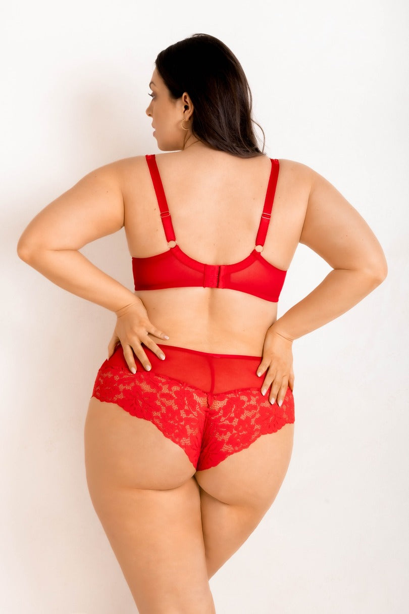 BIUSTONOSZ JASMIN PLUNGE 19150 RED