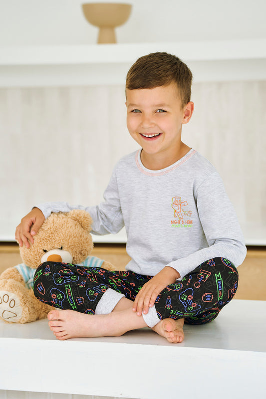 3498 PIŻAMA CHŁOPIĘCA DŁUGA LIAM 122-140