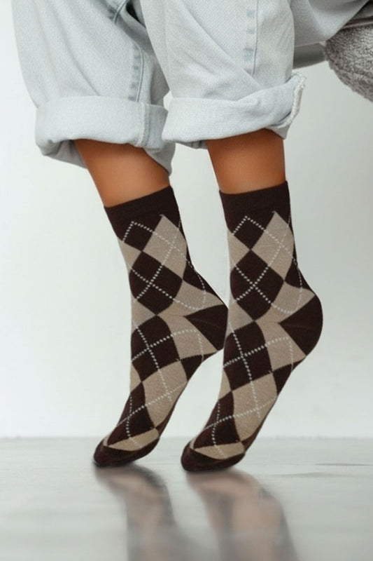 Skarpetki dziecięce w romby Vintage 1184.060