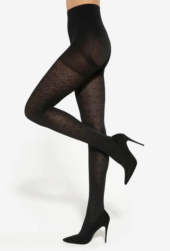 GATTA MODELINE PUSH-UP EFFECT - RAJSTOPY DAMSKIE WZORZYSTE 40 DEN 000.07V - AW22