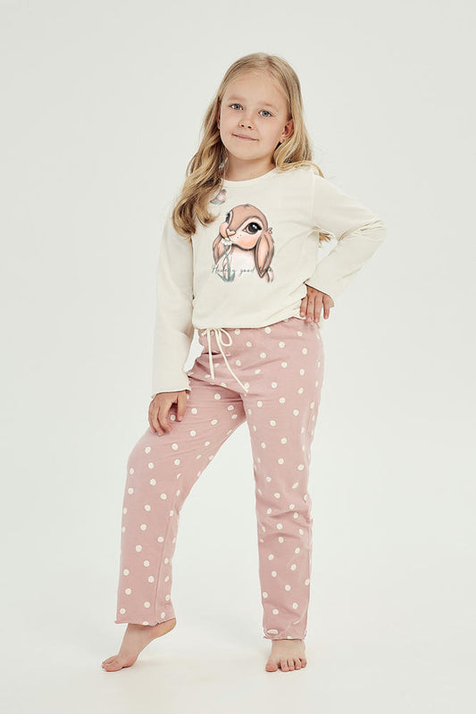 TARO 3039 PIŻAMA DZIEWCZĘCA DŁUGA BUNNY