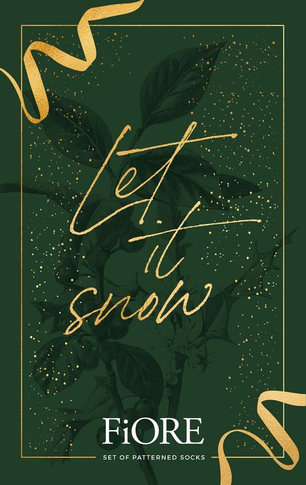 FIORE G1104 - LET IT SNOW - SKARPETKI 40 DEN - ŚWIĄTECZNY ZESTAW