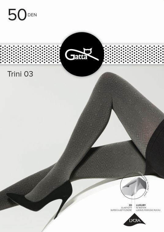 GATTA TRINI - RAJSTOPY WZORZYSTE 3D 50 DEN 000.251 - AW2021
