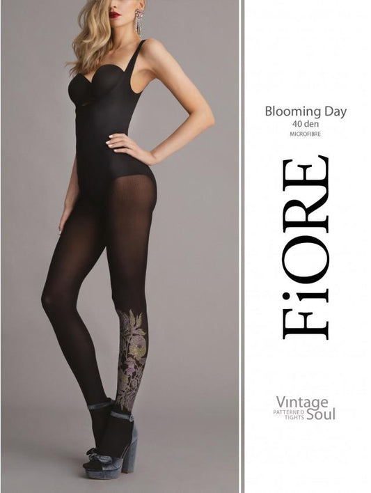 FIORE G5942A2 BLOOMING DAY - RAJSTOPY 40 DEN BLACKPURPLETIGHTS
