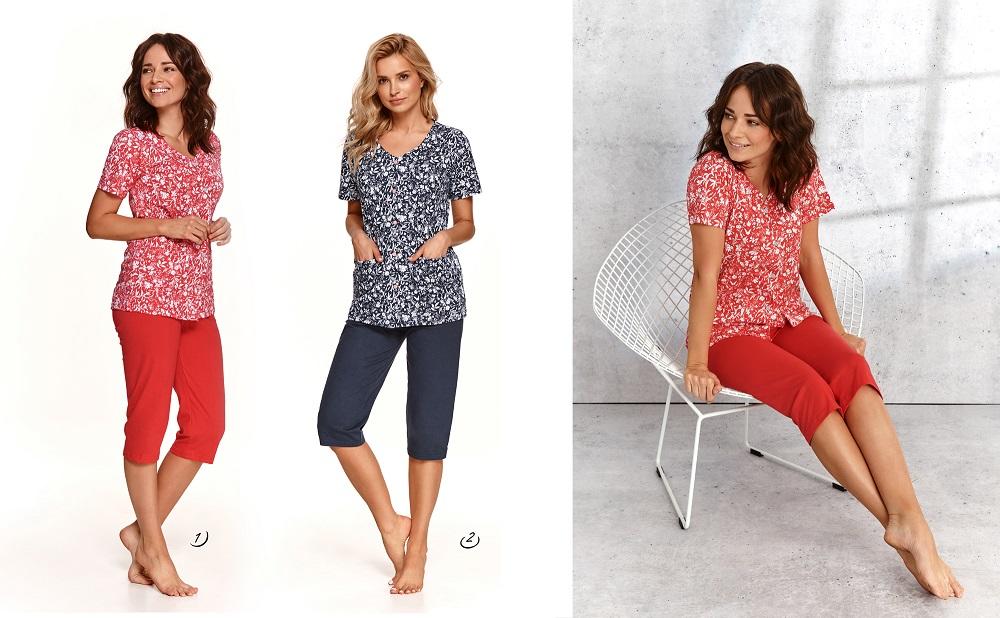 TARO 908 PIŻAMA DAMSKA WERA KRÓTKA M-XL - SS2021