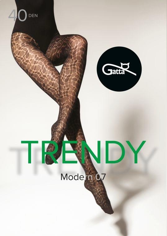 GATTA MODERN 04, 05, 06, 07, 08 - RAJSTOPY DAMSKIE WZORZYSTE 40 DEN 000.53V - TRENDY 23/24