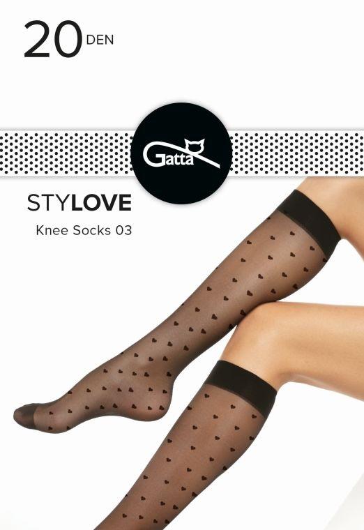 GATTA STYLOVE - PODKOLANÓWKI WZORZYSTE 000.60V
