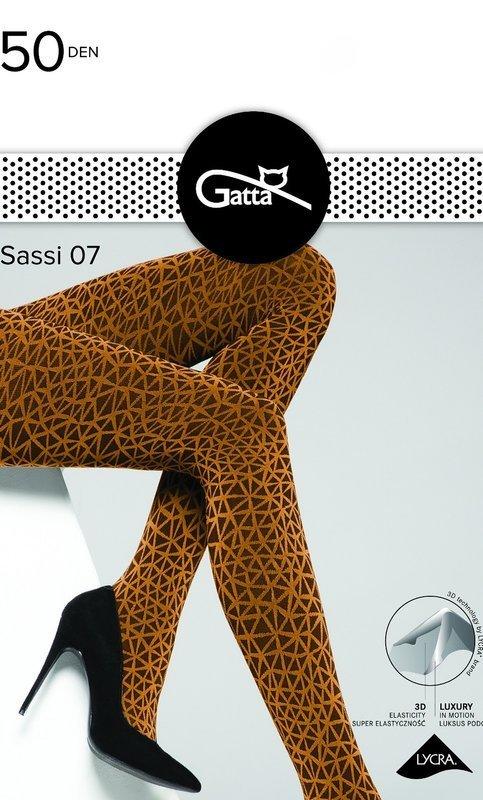 GATTA SASSI - RAJSTOPY DAMSKIE WZORZYSTE 40 DEN 000.197 - AW2021