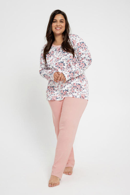 TARO 3021 PIŻAMA DAMSKA GARDENIA (INTERLOCK) 2XL-3XL AW23/24